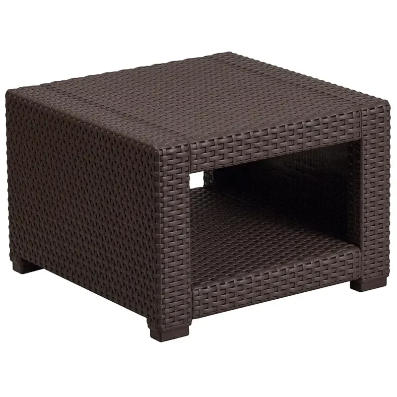 Alamont Home - Seneca Contemporary Patio End Table - Chocolate Brown