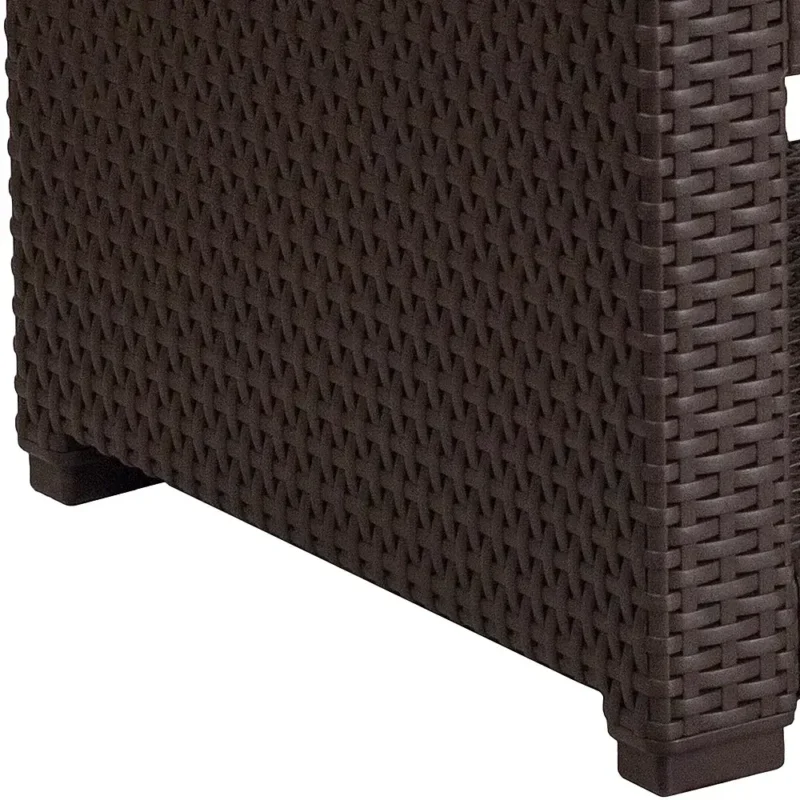 Alamont Home - Seneca Contemporary Patio End Table - Chocolate Brown - Image 4